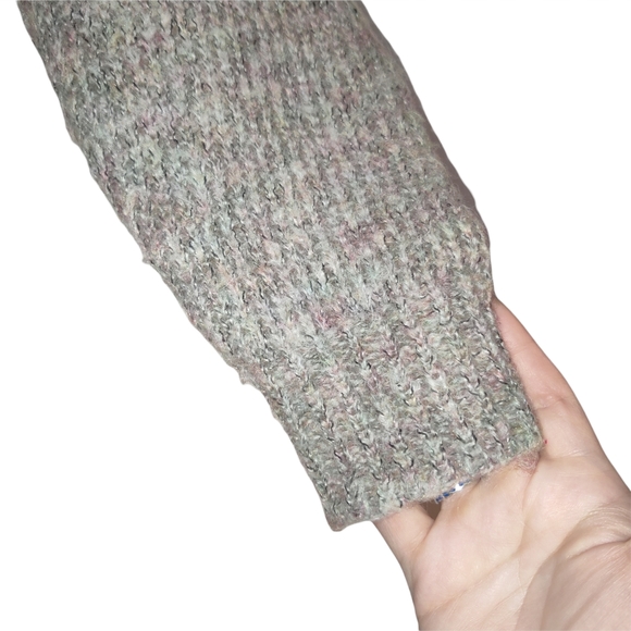 Rare Vintage Gineme Wool Chunky Knit Long Puff Sleeve Ribbed Crew Neck Sweater - Picture 12 of 16